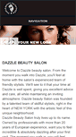 Mobile Screenshot of dazzlebeautysalon.com